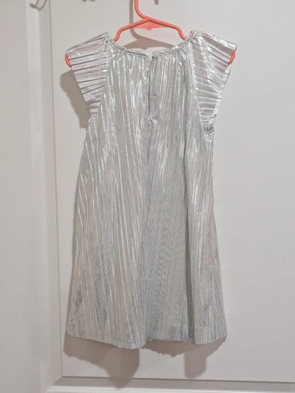 OshKosh B'gosh Silver Pleated Party Holiday Dress